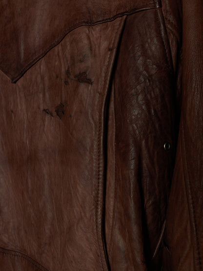 MiharaYasuhiro AW03 Distressed Sheepskin Leather Jacket