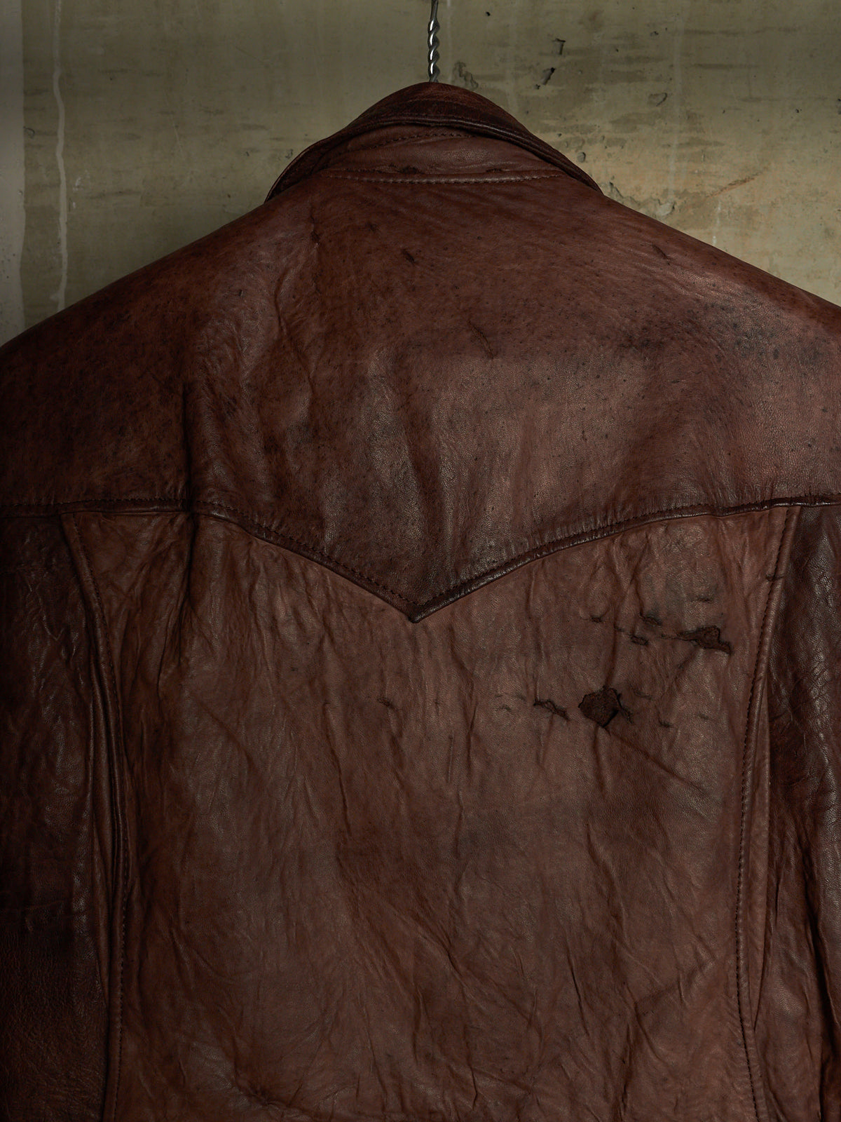 MiharaYasuhiro AW03 Distressed Sheepskin Leather Jacket