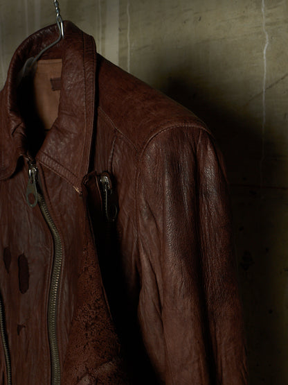 MiharaYasuhiro AW03 Distressed Sheepskin Leather Jacket