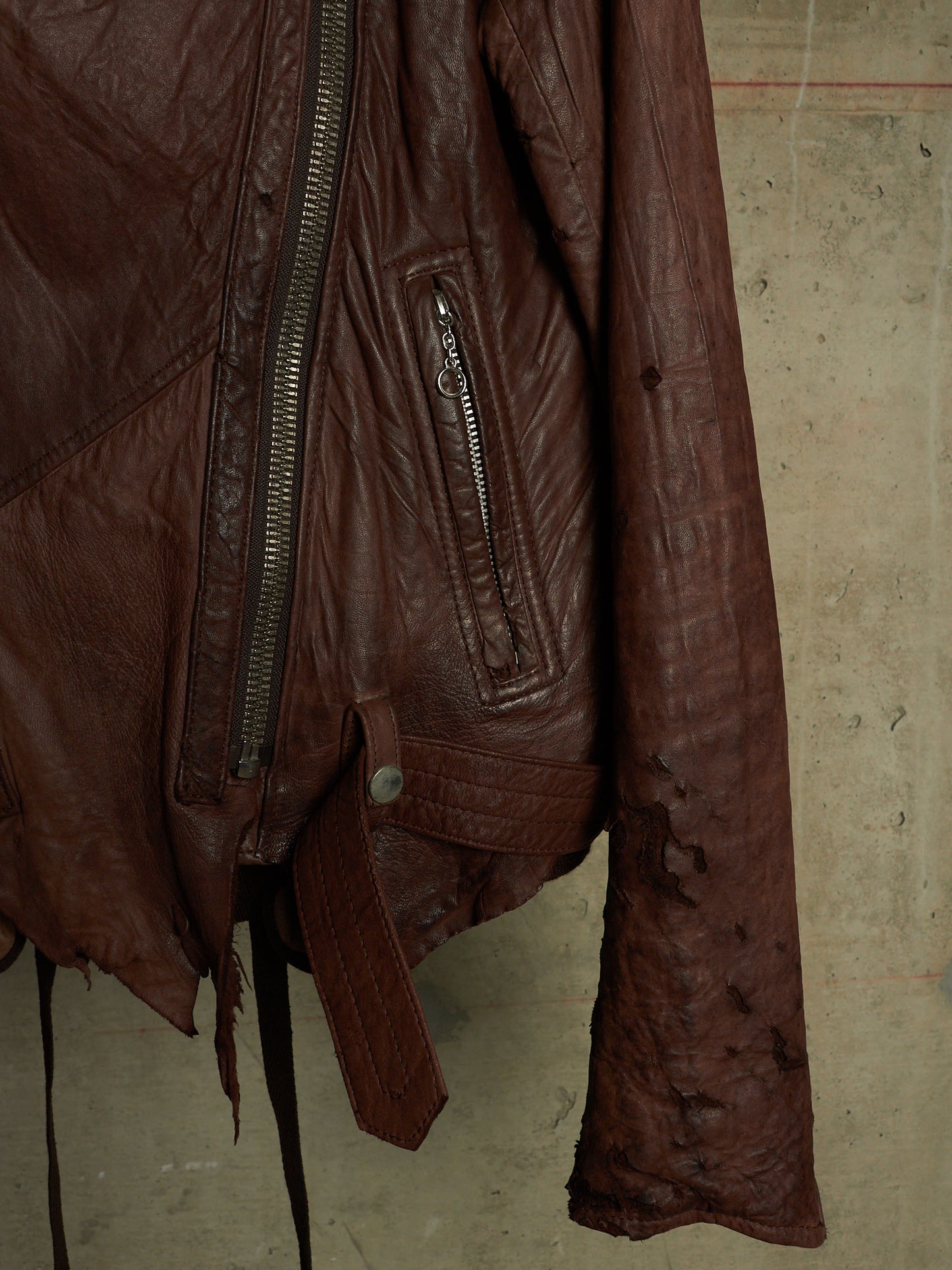 MiharaYasuhiro AW03 Distressed Sheepskin Leather Jacket