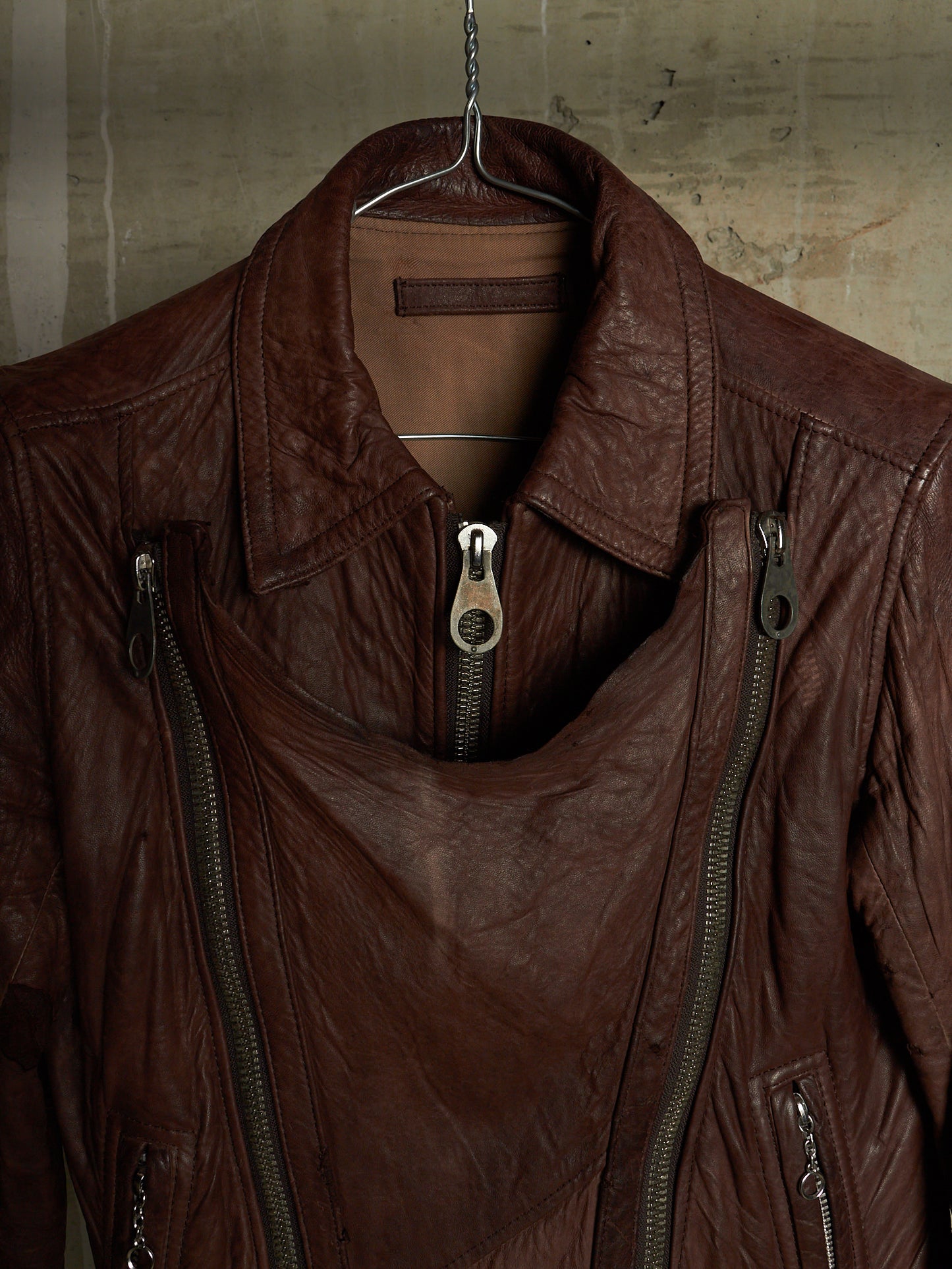 MiharaYasuhiro AW03 Distressed Sheepskin Leather Jacket
