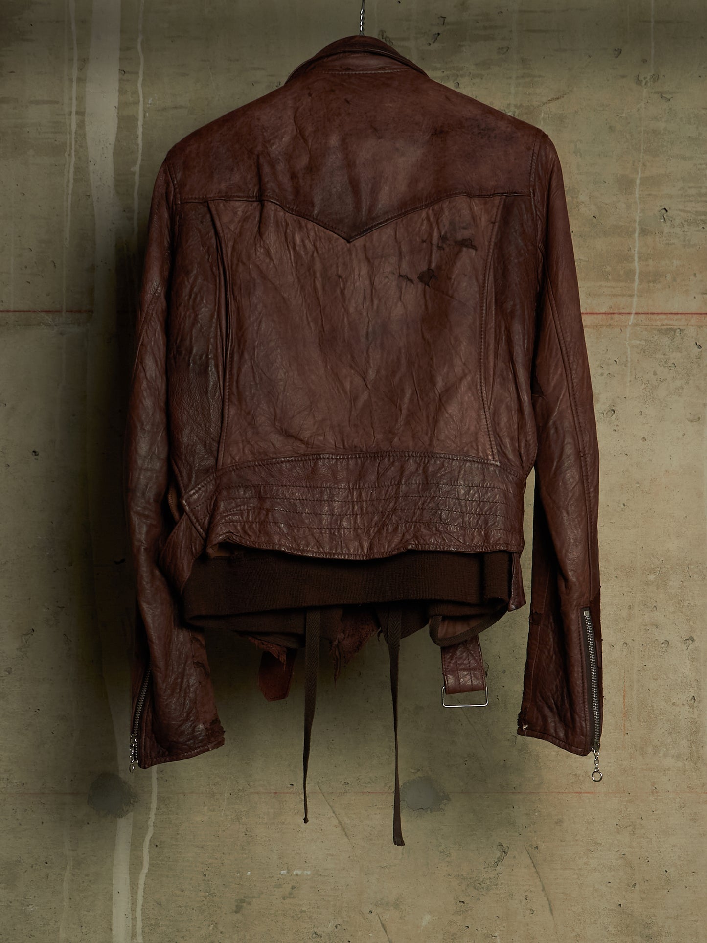 MiharaYasuhiro AW03 Distressed Sheepskin Leather Jacket