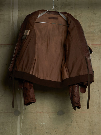 MiharaYasuhiro AW03 Distressed Sheepskin Leather Jacket