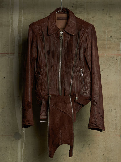 MiharaYasuhiro AW03 Distressed Sheepskin Leather Jacket