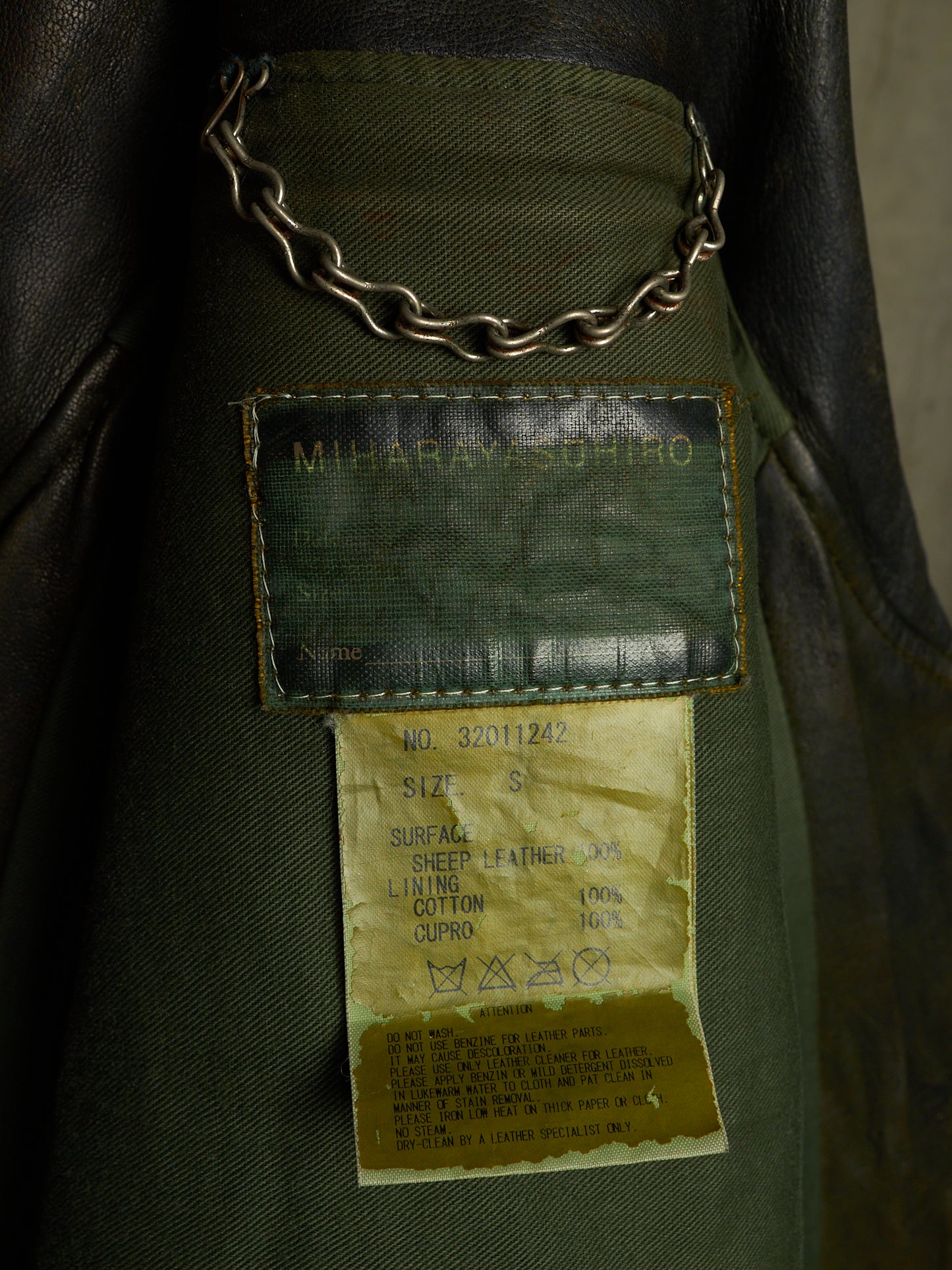 MiharaYasuhiro AW05 Reconstructed Multi-zip Sheepskin Leather Jacket