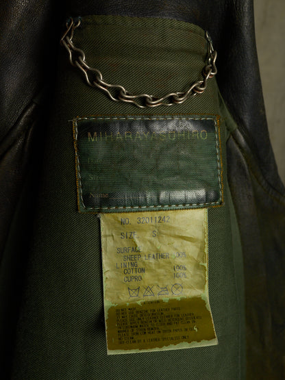 MiharaYasuhiro AW05 Reconstructed Multi-zip Sheepskin Leather Jacket