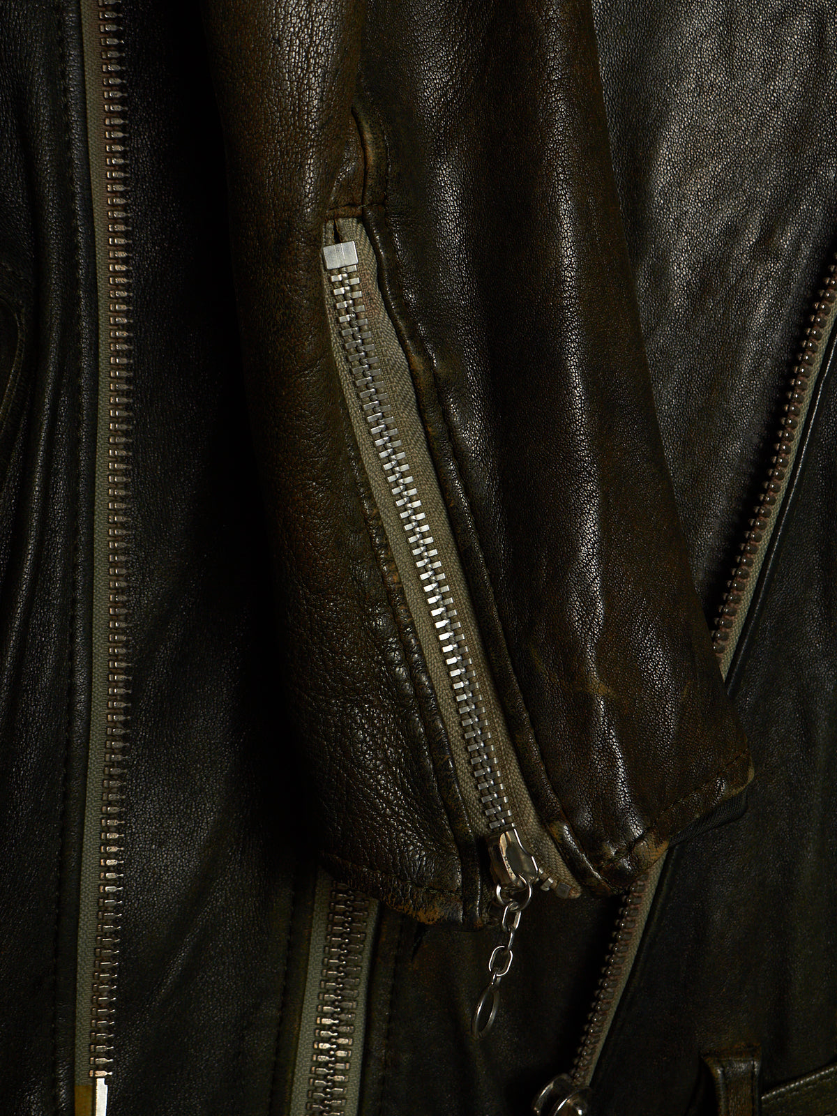 MiharaYasuhiro AW05 Reconstructed Multi-zip Sheepskin Leather Jacket