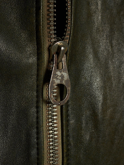 MiharaYasuhiro AW05 Reconstructed Multi-zip Sheepskin Leather Jacket