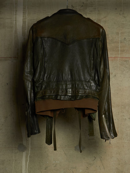 MiharaYasuhiro AW05 Reconstructed Multi-zip Sheepskin Leather Jacket