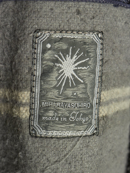 MiharaYasuhiro AW06 Distressed ‘Mummy’ Wool Lined Denim Trucker Jacket
