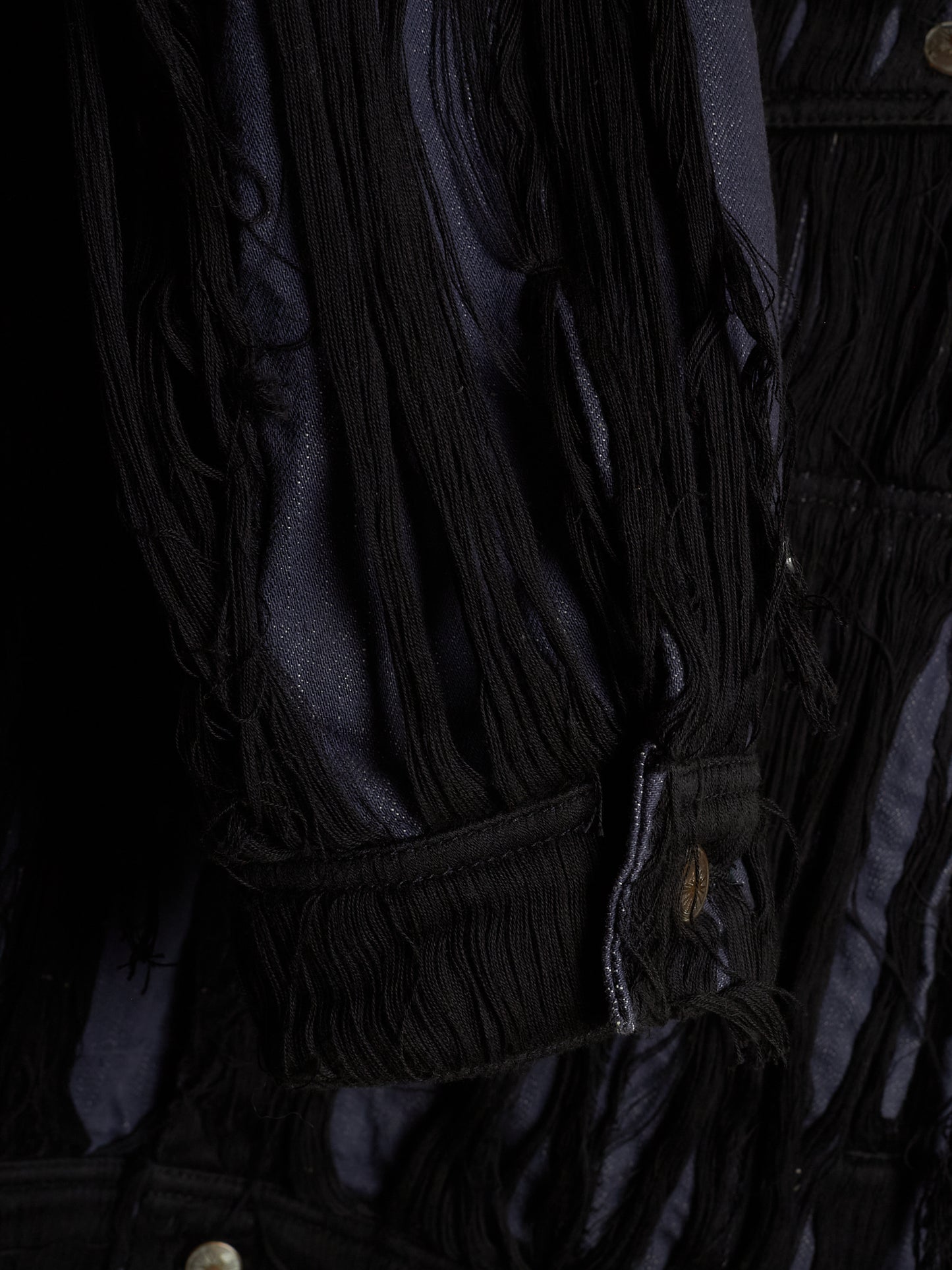 MiharaYasuhiro AW06 Distressed ‘Mummy’ Wool Lined Denim Trucker Jacket