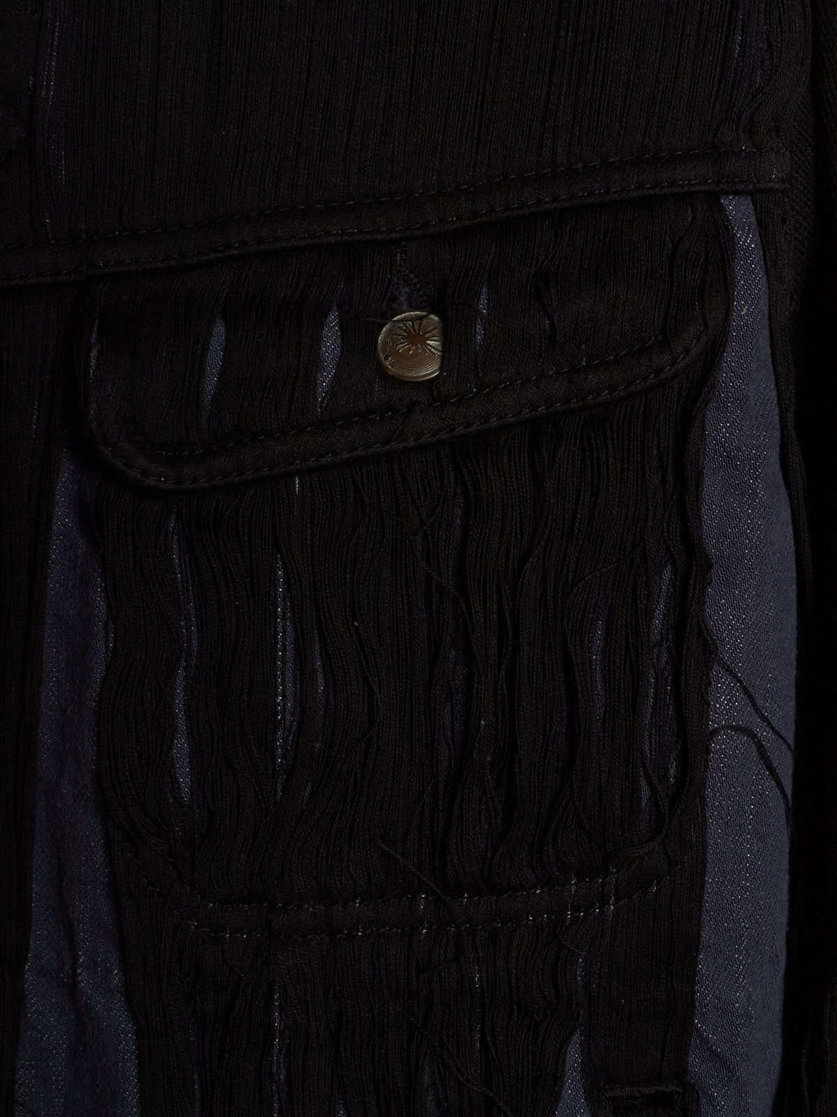 MiharaYasuhiro AW06 Distressed ‘Mummy’ Wool Lined Denim Trucker Jacket
