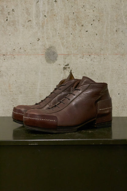MiharaYasuhiro Early 00s Lace-up Leather Ankle Boots