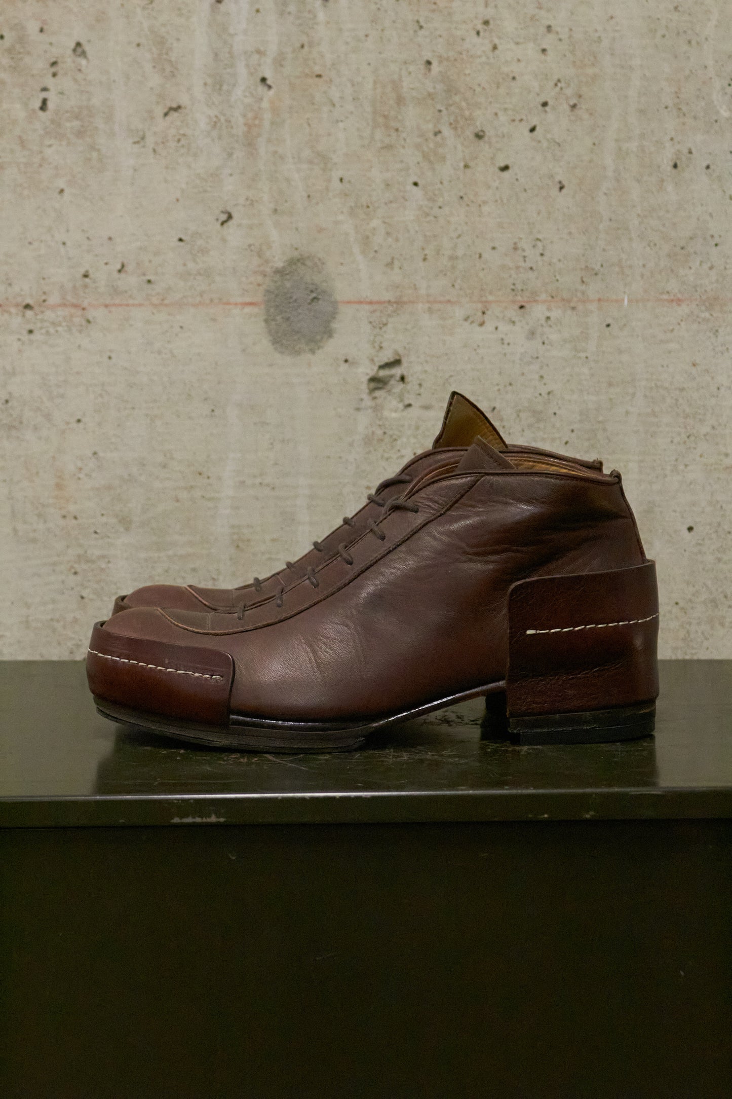 MiharaYasuhiro Early 00s Lace-up Leather Ankle Boots