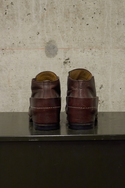 MiharaYasuhiro Early 00s Lace-up Leather Ankle Boots