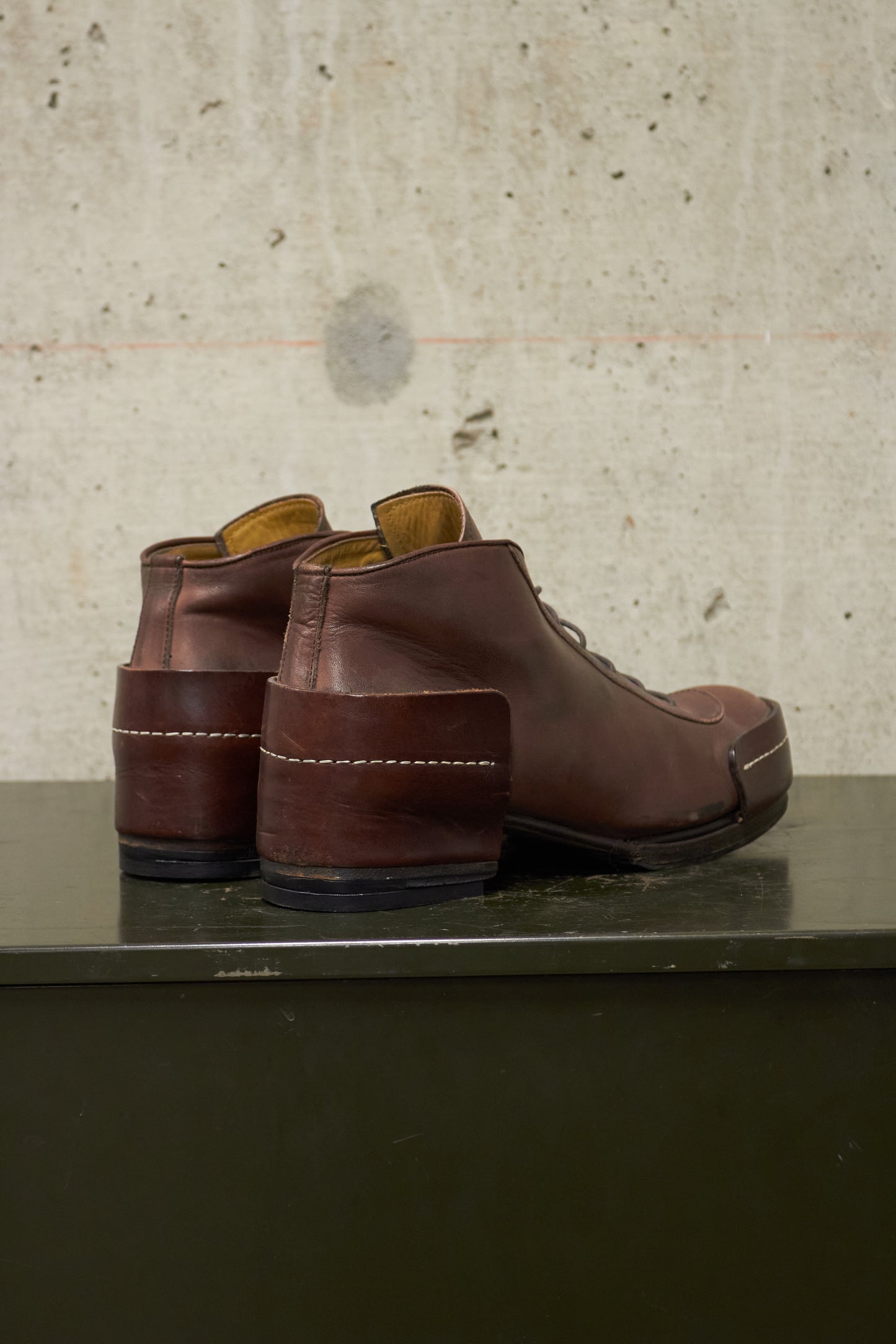 MiharaYasuhiro Early 00s Lace-up Leather Ankle Boots
