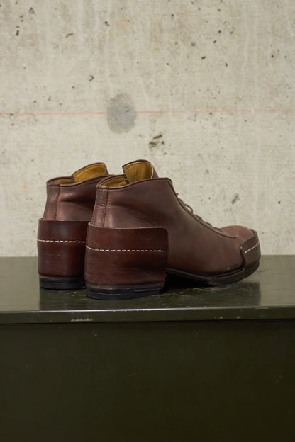 MiharaYasuhiro Early 00s Lace-up Leather Ankle Boots