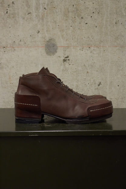 MiharaYasuhiro Early 00s Lace-up Leather Ankle Boots