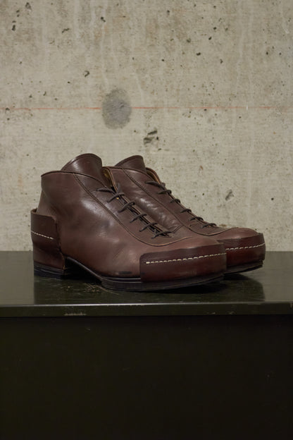 MiharaYasuhiro Early 00s Lace-up Leather Ankle Boots