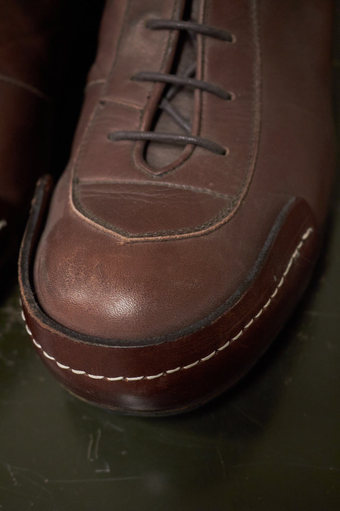 MiharaYasuhiro Early 00s Lace-up Leather Ankle Boots