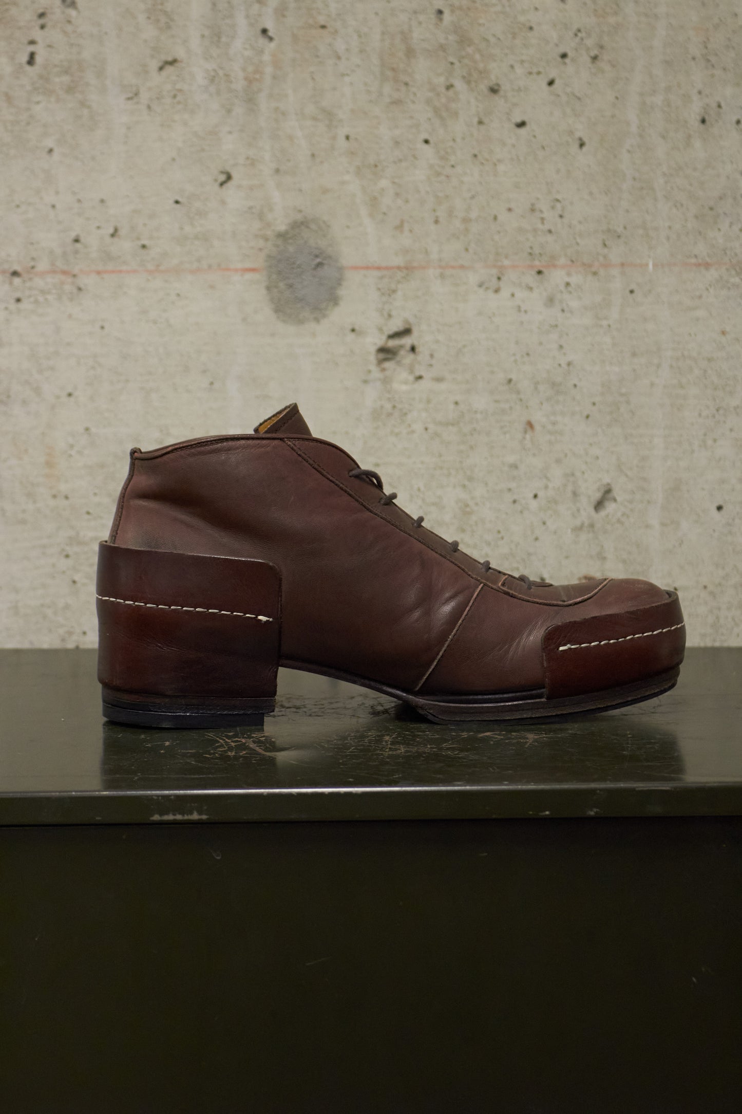 MiharaYasuhiro Early 00s Lace-up Leather Ankle Boots