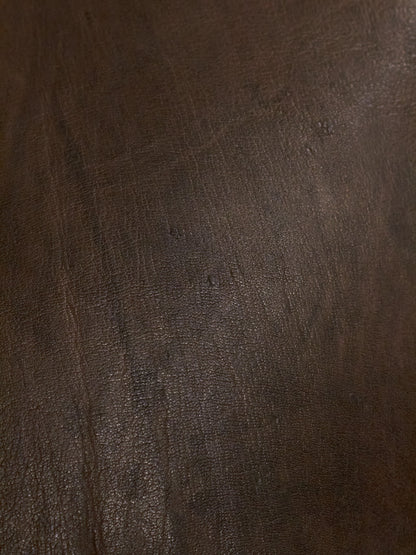 Close-up of brown leather texture