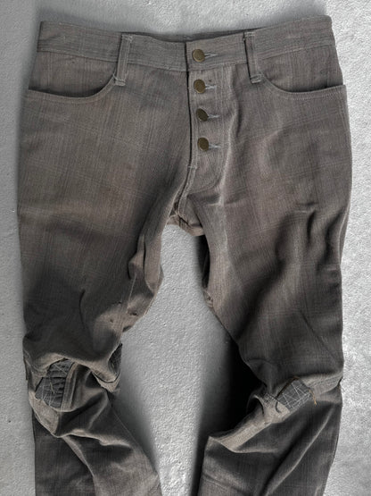 Christopher Nemeth Distressed Reconstructed 3D Patchwork Capris