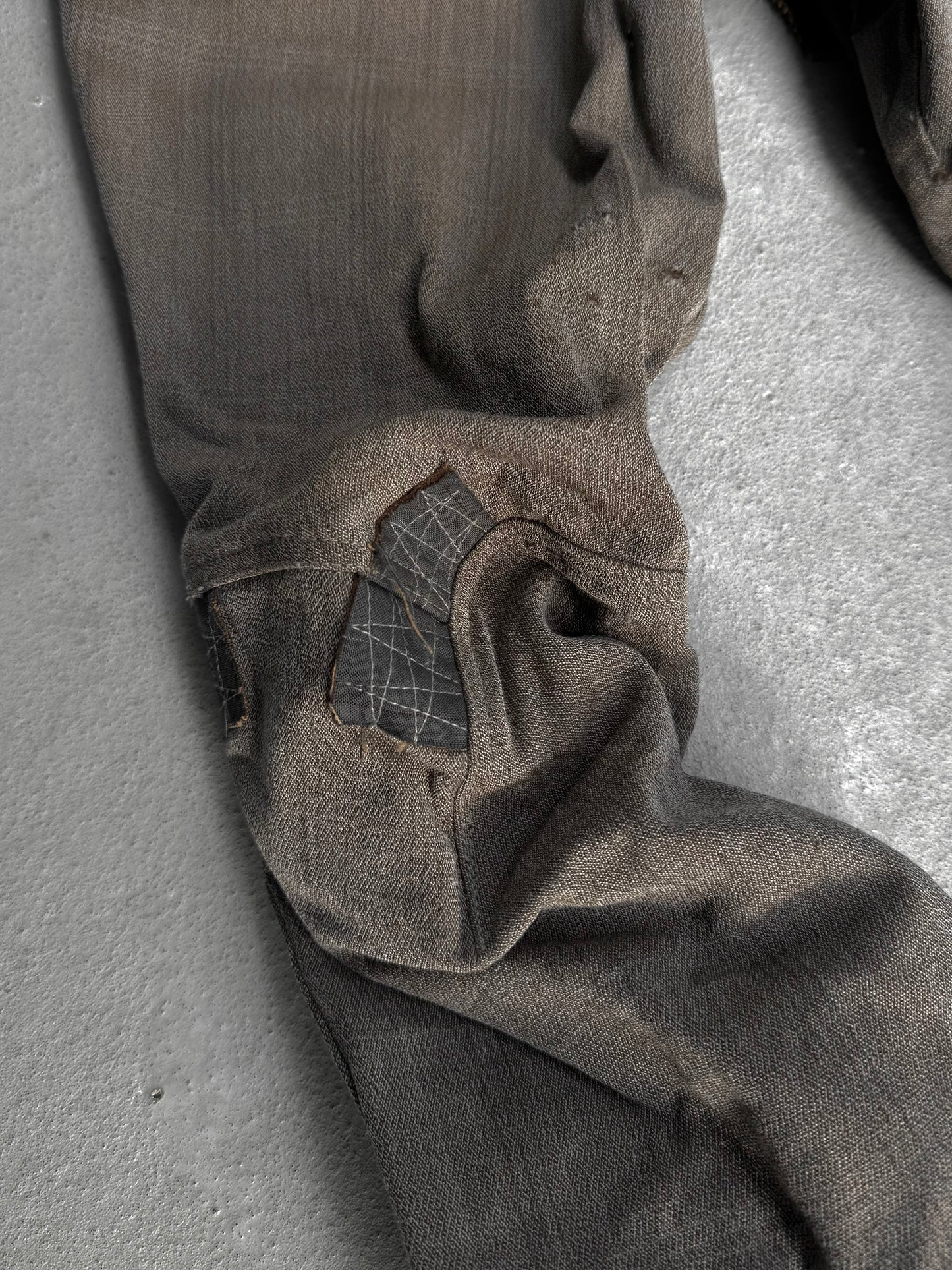 Christopher Nemeth Distressed Reconstructed 3D Patchwork Capris