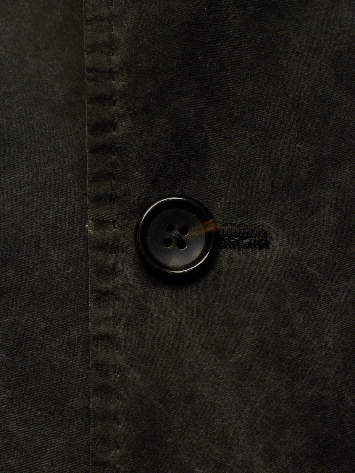 NICOLAS ANDREAS TARALIS AW12 Vintage Washed Grey Cotton Moleskin Collarless Blazer