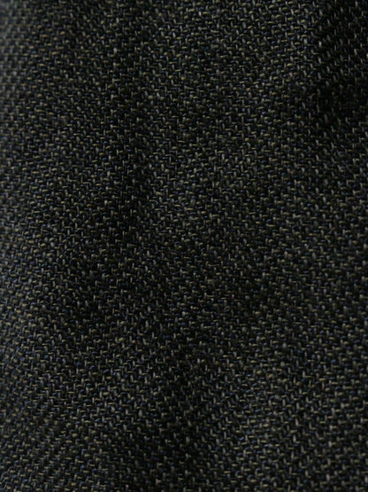 Paul Harnden Shoemakers Charcoal Grey ‘Lancashire’ Linen Belted Wide Leg Trousers