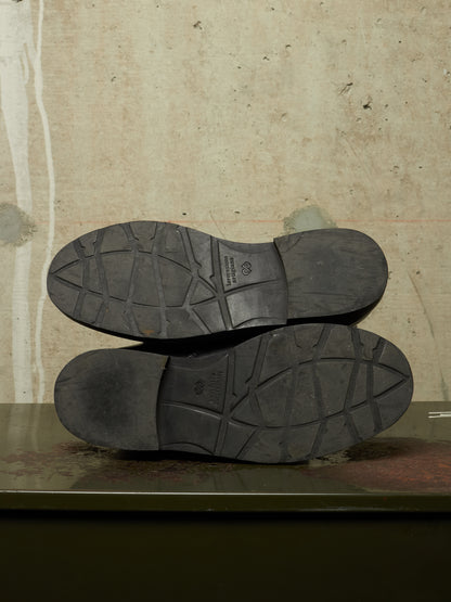 RAF SIMONS AW06-07 "Ashes & Heroes" Accordion Multi-Zip Leather Boots