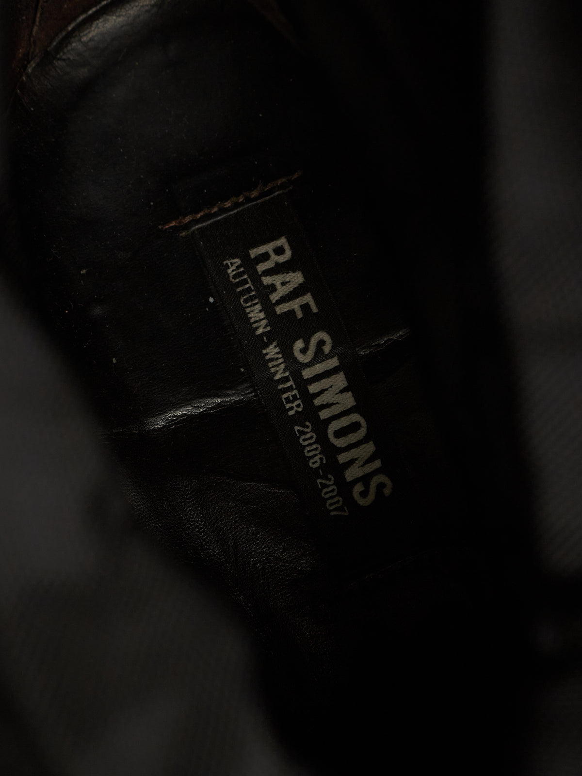 RAF SIMONS AW06-07 "Ashes & Heroes" Accordion Multi-Zip Leather Boots