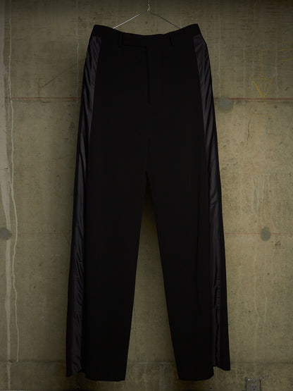 Rick Owens AW18 "SISYPHUS" Wool Tuxedo Stripe Wide Leg Trousers