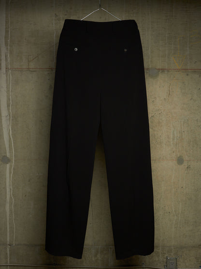 Rick Owens AW18 "SISYPHUS" Wool Tuxedo Stripe Wide Leg Trousers