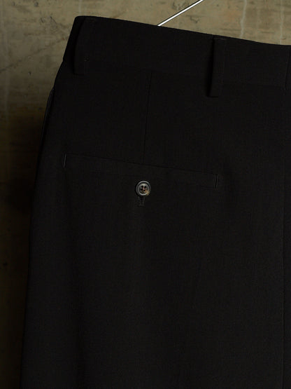 Rick Owens AW18 "SISYPHUS" Wool Tuxedo Stripe Wide Leg Trousers