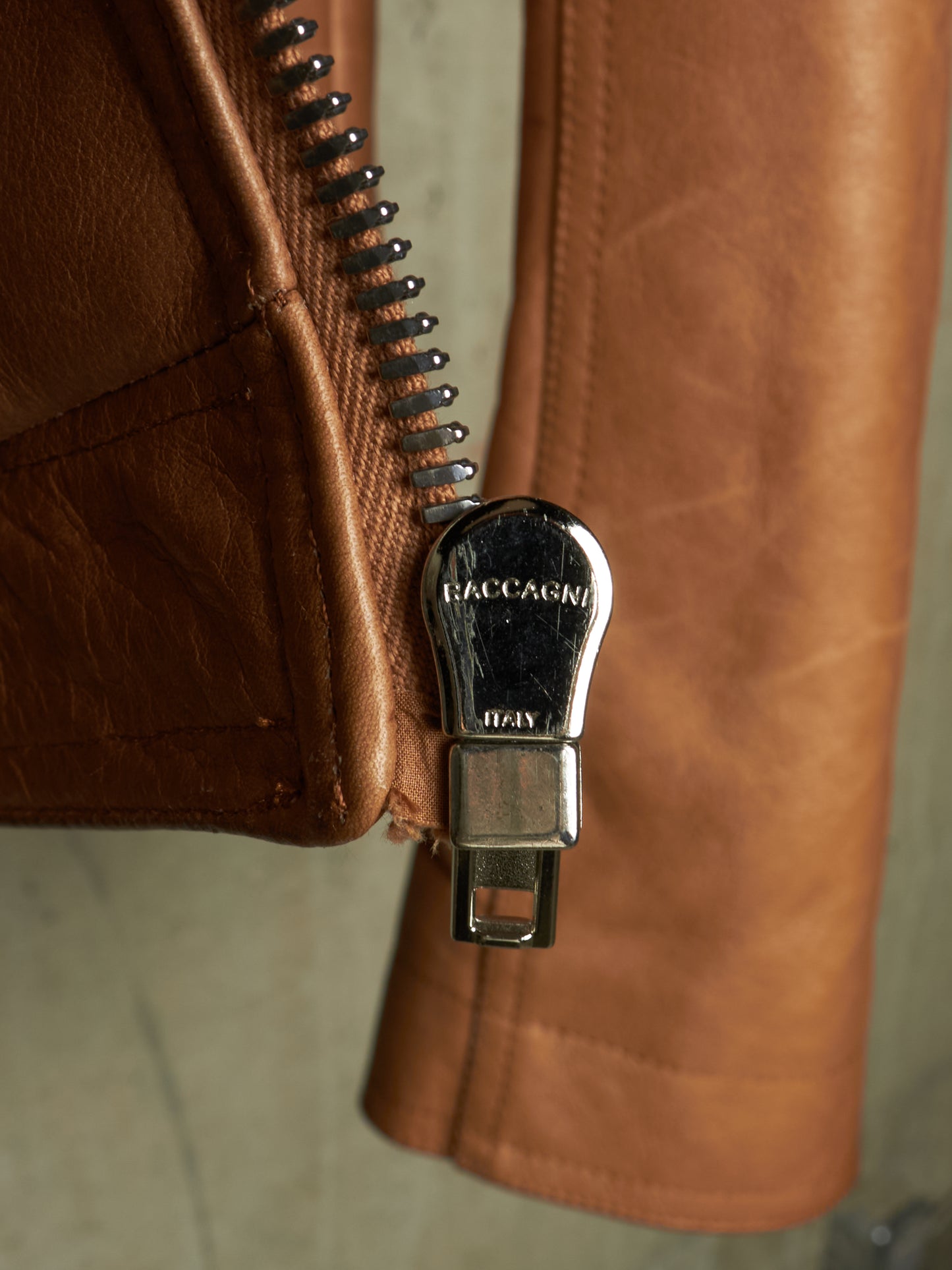 Rick Owens AW16 "MASTODON" CAMEL Heavy Calfskin Leather Stooges Jacket
