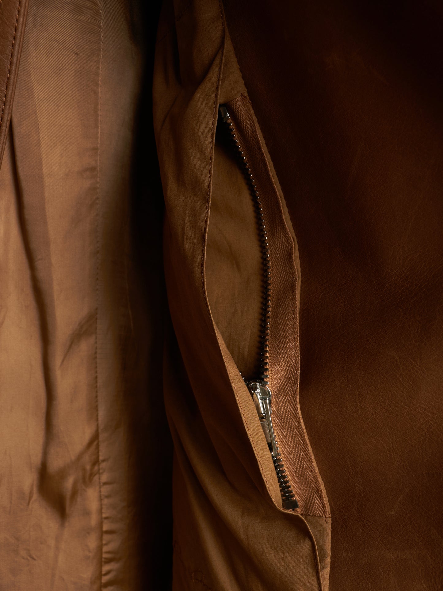 Rick Owens AW16 "MASTODON" CAMEL Heavy Calfskin Leather Stooges Jacket
