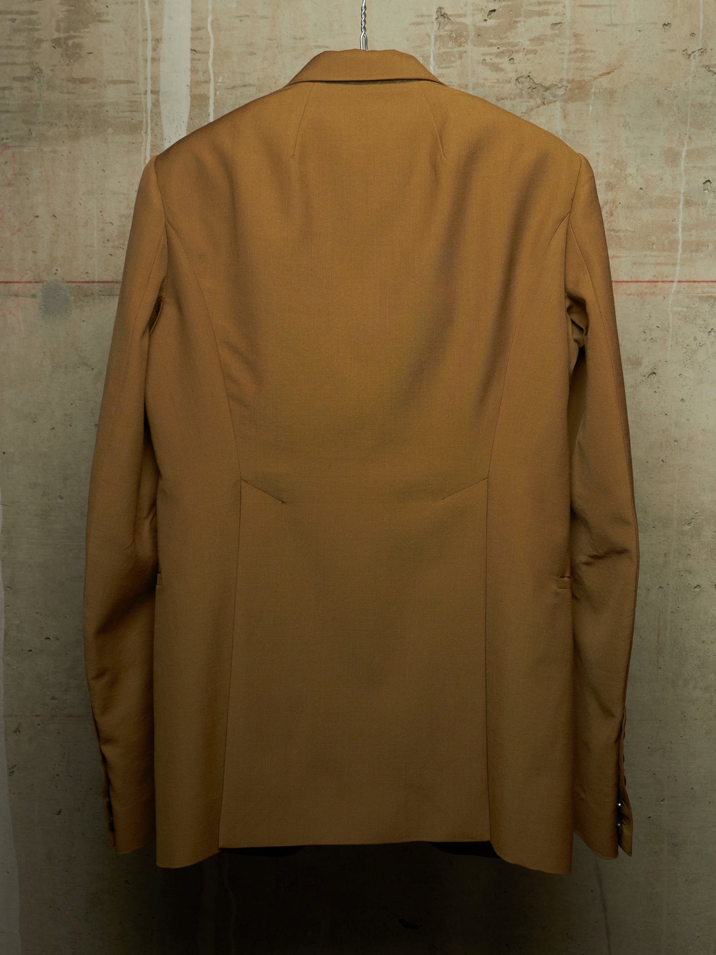 Rick Owens FW17 "GLITTER" BEAN Single Button Virgin Wool Blazer