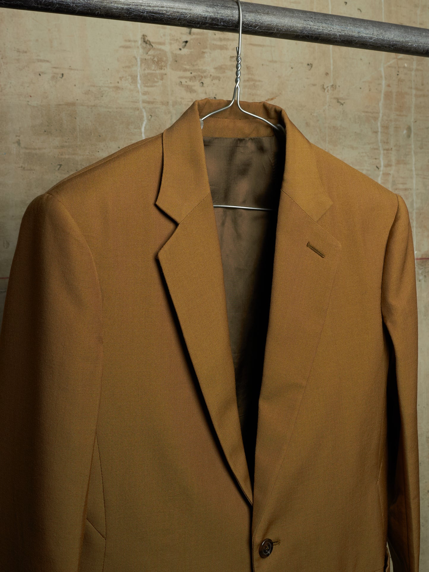 Rick Owens FW17 "GLITTER" BEAN Single Button Virgin Wool Blazer