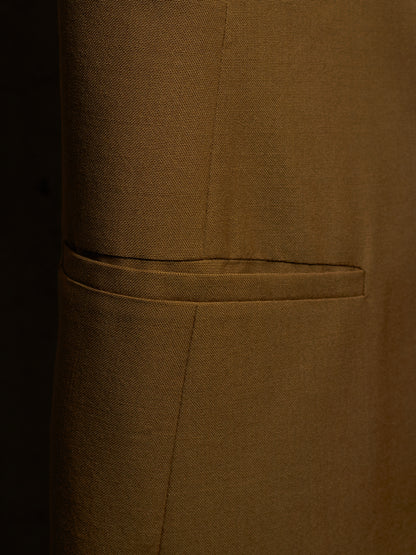Rick Owens FW17 "GLITTER" BEAN Single Button Virgin Wool Blazer