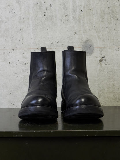 Rick Owens AW20 "PERFORMA" Calf Leather Elastic Creeper Chelsea Boots