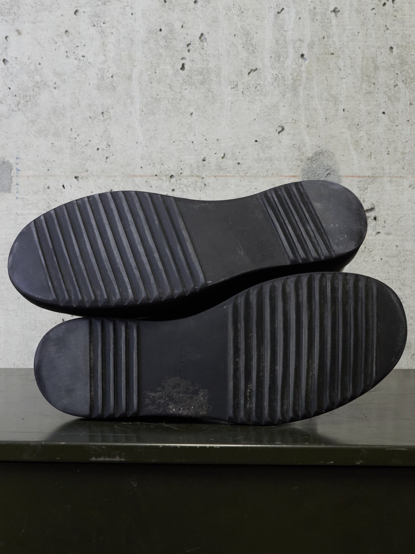 Rick Owens AW20 "PERFORMA" Calf Leather Elastic Creeper Chelsea Boots