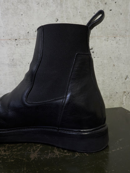 Rick Owens AW20 "PERFORMA" Calf Leather Elastic Creeper Chelsea Boots
