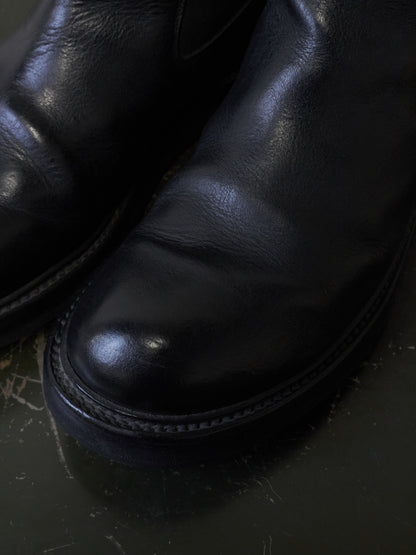 Rick Owens AW20 "PERFORMA" Calf Leather Elastic Creeper Chelsea Boots