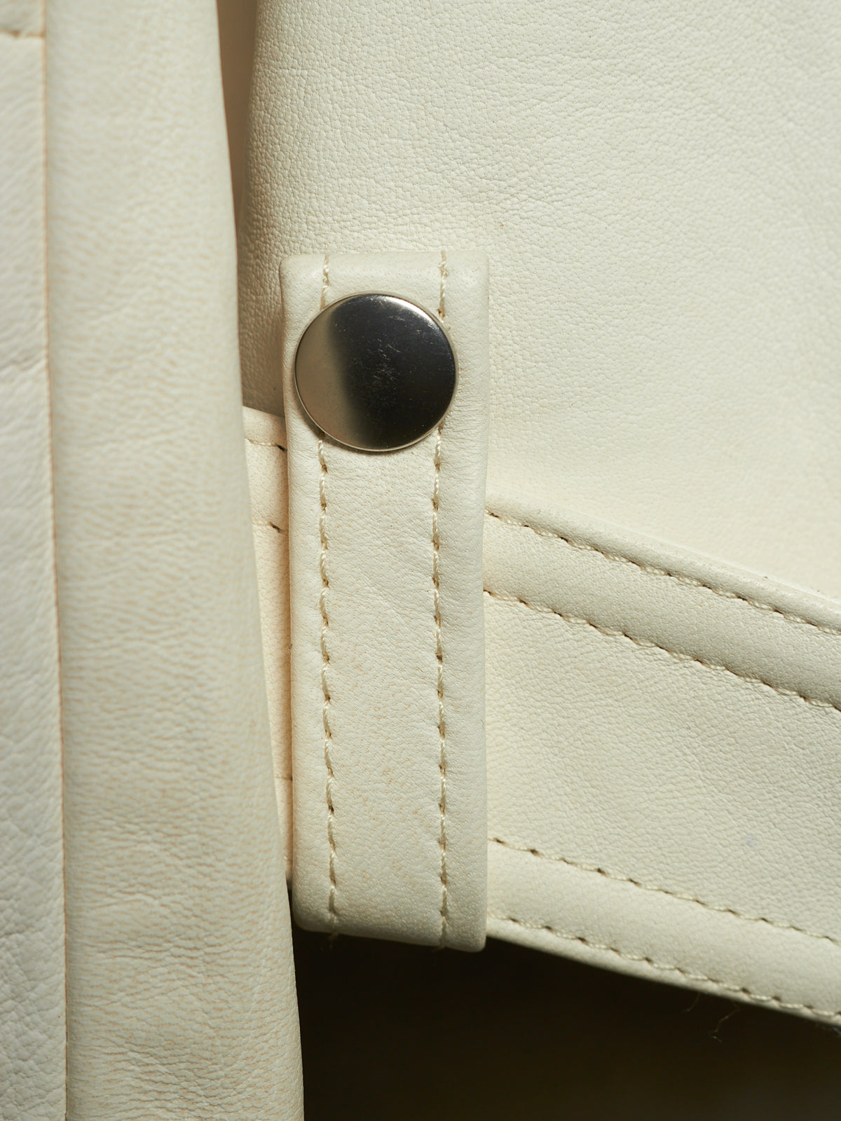 Rick Owens AW25 "CONCORDIANS" MILK Cropped Jumbo Bauhaus Stooges Lamb Leather Jacket