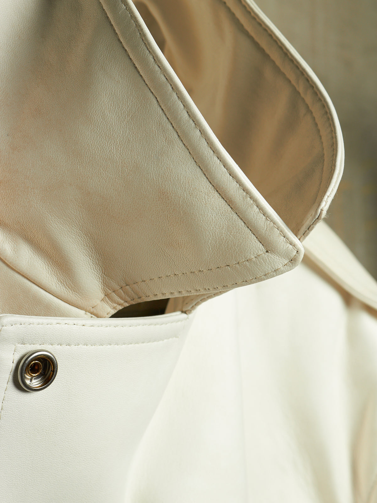 Rick Owens AW25 "CONCORDIANS" MILK Cropped Jumbo Bauhaus Stooges Lamb Leather Jacket