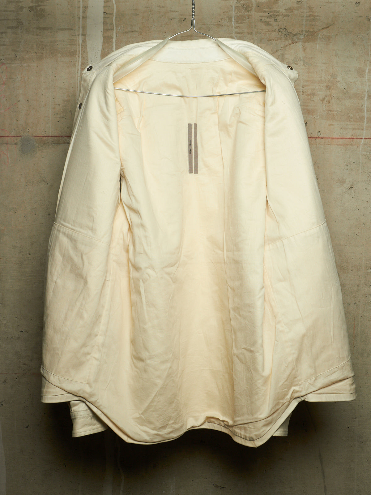 Rick Owens AW25 "CONCORDIANS" MILK Lamb Leather Outershirt