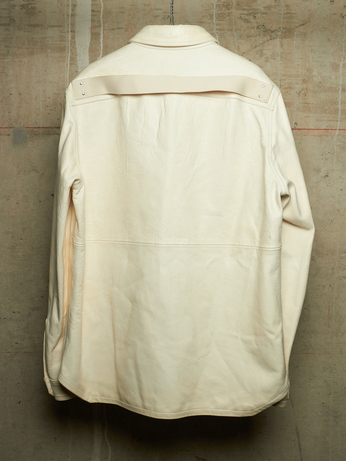 Rick Owens AW25 "CONCORDIANS" MILK Lamb Leather Outershirt