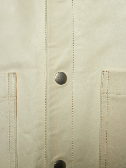 Rick Owens AW25 "CONCORDIANS" MILK Lamb Leather Outershirt