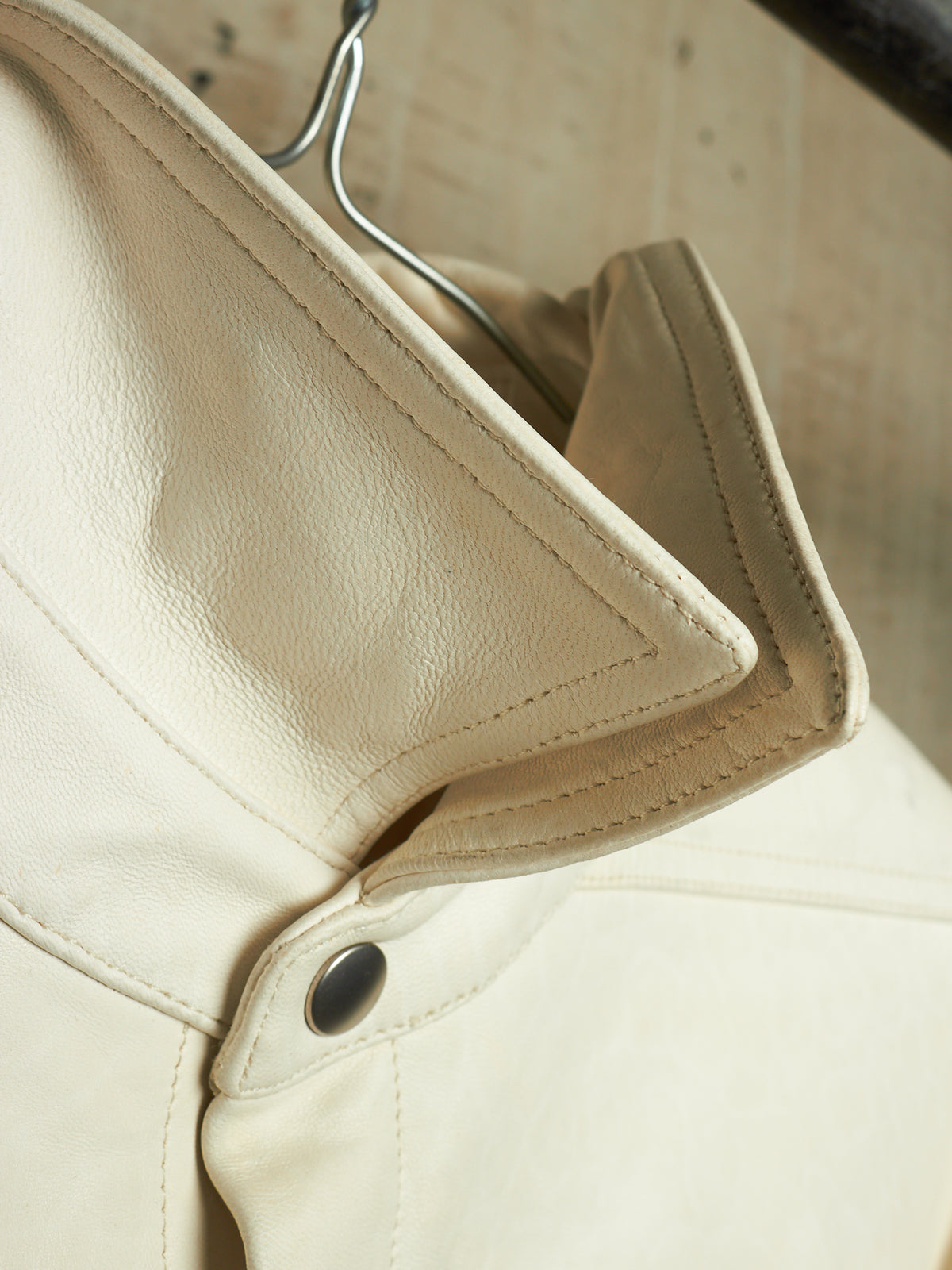 Rick Owens AW25 "CONCORDIANS" MILK Lamb Leather Outershirt